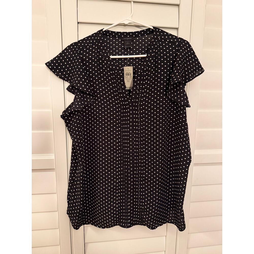 Ann Taylor NWT Polka Dot blouse